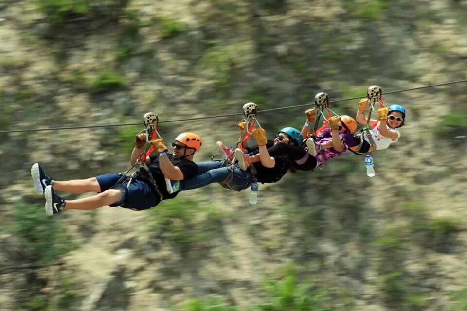 Kemer Çıkışlı Rafting - Zip Line - Buggy Safari (3+1)